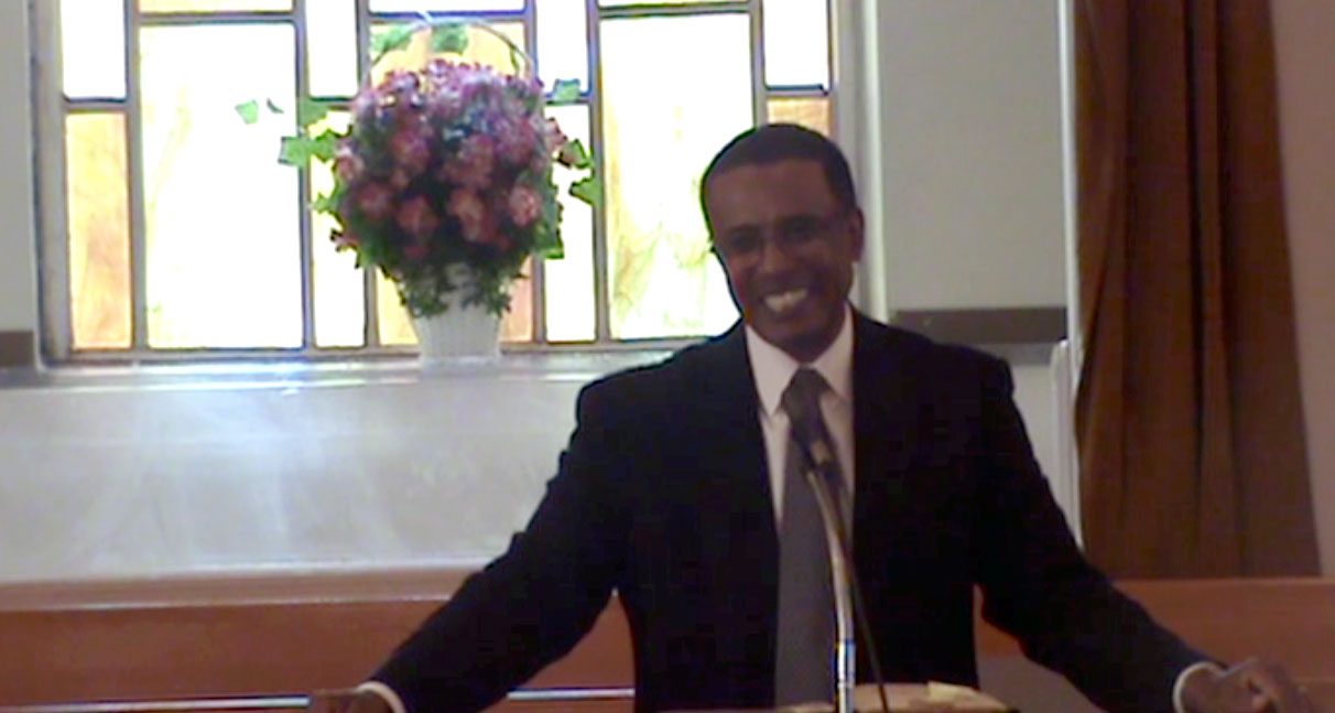 Rev. Lockhart In The Pulpit